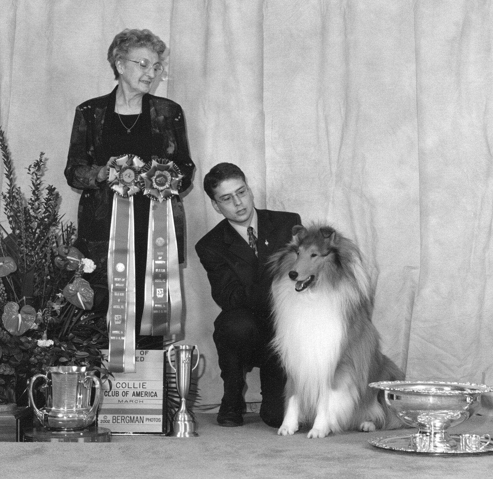 Ch. Southland's Bowen Island - 2002 CCA Best of Breed with Marcia Keller (Marnus) and Matt Stelter